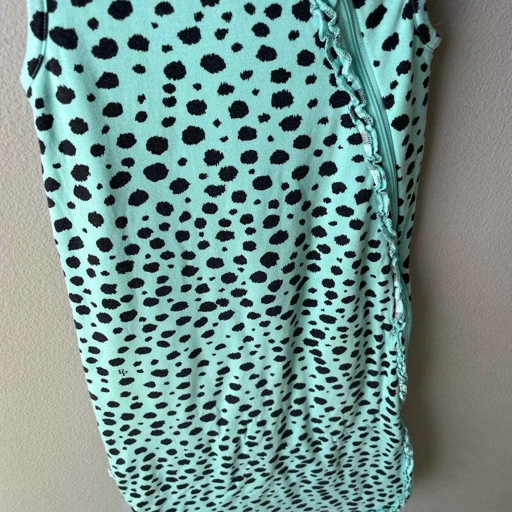 Posh Peanut Pebbles Blue and Black Bamboo Zip Up Sleep Sack 1.0 TOG